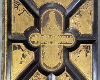 Antique Illustrated Holy Bible 1886
