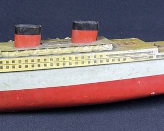 Vintage Tin Toy Ship Windsor Castle