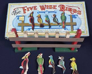Vintage Shooting Game The Five Wise Birds