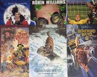 6 Disney One Sheet Movie Posters