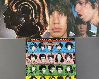 Rolling Stones Vinyl Record Albums Set of Three
