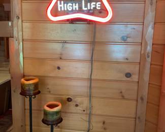 Vintage Miller High Life Neon Sign