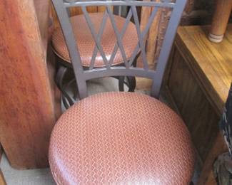 2-Bar Stools, Metal Frames