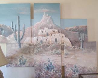 Southwest-Flare Assemblage Wall-Mount Art