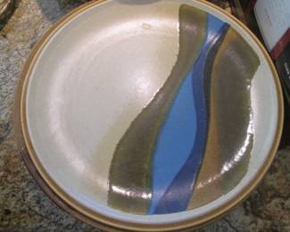 Ceramic Platter By Mikasa "Blue River"