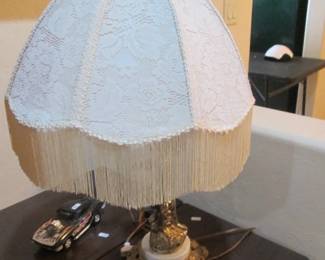 Fringed Boudoir Table Lamp