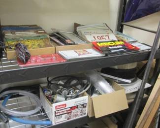 Variety of Old License Plates