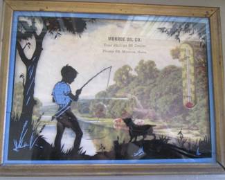 Monroe Oil Mid-20th Century Advertising Thermometer