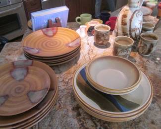 Left: Stoneware Plates By Mikasa Right: Soneware Plates/Bowls By Sango