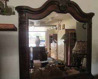 Ornate Carved & Detailed Wall-Mount Mirror
