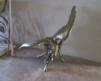 Brass Eagle Sculpture