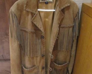 Fringed Suede Jacket, Size S