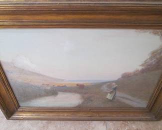 Framed Watercolor By British Artist B. D. Sigmund