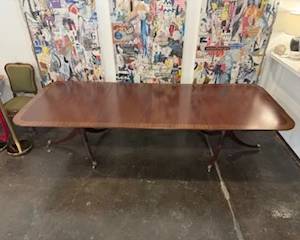 Duncan Phyfe table (6 ft - 10ft) $500