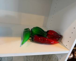 Glass peppers $5