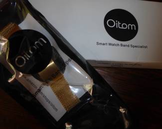 Orion Smart Watch Bands                                                                     Silver and gold tone mesh bands (2)