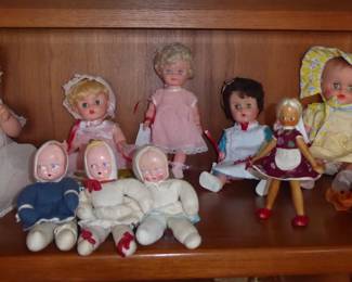 Vintage Dolls (mid-1950s - unmarked)                                                      Original outfits; complementary additional outfit or accessory each doll purchased