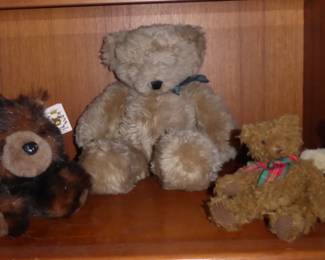 Teddy Bear Quartet including...                                                                    
Ruggles Teddy Bear - Plush North American Bear Co. (#4049 - 17” H) 
“Baby Ben” Plush Bear - Bearington Collection (Style 2055S - 12” nose to tail)