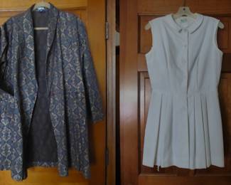 Vintage Outfits -- Smoking Jacket & Tennis Dress