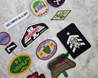 a large selection of patches