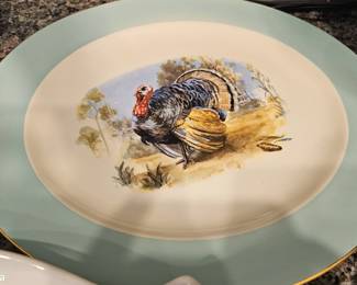 large vintage turkey platter 