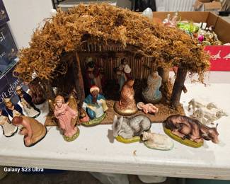 vintage nativity set