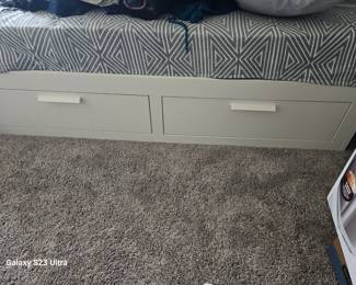 IKEA trundle bed converts into king size