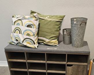 handy shoe bench for hallway or mud room