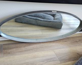 modern oval mirror
