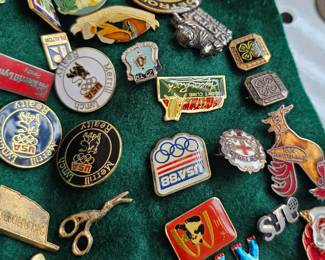 lots of vintage pins