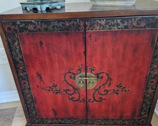 Painted Asian style nightstands or side tables