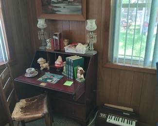 Vintage Secretary Desk, Vintage Magnus 300 Organ