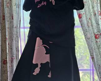 50’s Girls “Pink Lady” Costume with Poodle Skirt