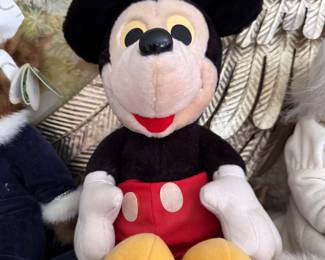 Hasbro Softies Mickey Mouse Hard Nose With Shorts Vintage Walt Disney