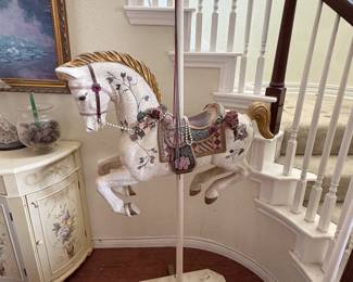 Carousel Horse on Stand