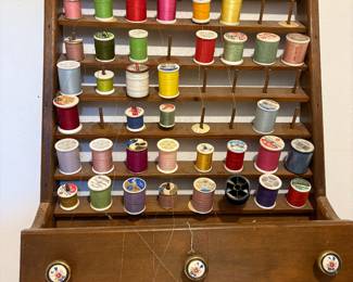 Wooden Spool Rack