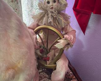 Kay McKee Harlequin Porcelain Doll The Dreamer The Hamilton Collection Rare 1993