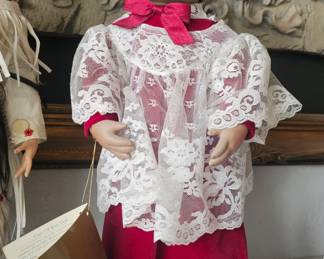Vintage 1992 Porcelain Grace 16” Doll from the Hearts in Song Collection, Signed by Jan Galperin
