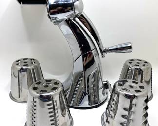 Stainless Steel Manual Food Salad Chopper With 4 Stainless Steel Cones
Lot #: 139