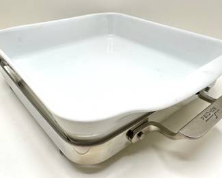 Pillivuyt France Ceramic Baking Dish & All Clad Stainless Steel Server
Lot #: 147