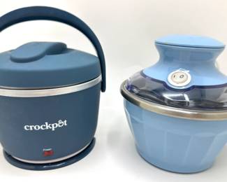Mini Crockpot Food Warmer & Small Hamilton Beach Ice Cream Maker, Appear Unused
Lot #: 132
