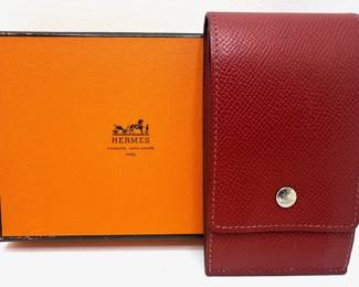 Hermes Slim Leather Pocket Wallet With 4 Card Slots & Snap Coin Compartment In Original Box, France
Lot #: 14