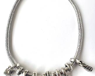 Vintage Lisa Jenks Choker Necklace With Charms Signed & Marked "925", 146 Grams
Lot #: 77