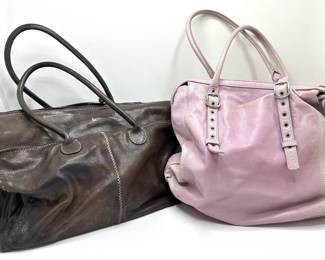 Henry Cuir Leather Weekender Handbag With Linen Lining & Francesco Biasia Leather Handbag
Lot #: 48