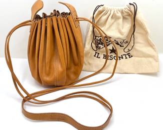 Il Bisonte Leather Drawstring Shoulder Bag, Appears Unused, With Dustbag
Lot #: 87