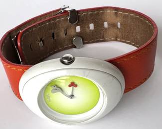 Alessi Watch Miriam Mirri Leather Strap, Italy
Lot #: 58
