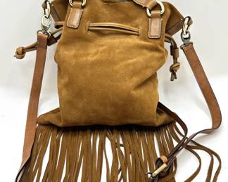 Johnny Was Fringed Suede Shoulder Bag, Italy With Twill Lining
Lot #: 75