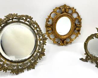 3 Vintage Small Ornate Mirrors
Lot #: 128