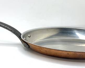 Bourgeat Copper Fish Skillet, Stainless Steel Lined, France
Lot #: 143