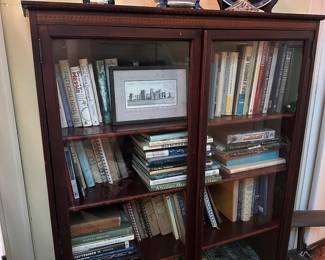 2-door bookcase and cabinet